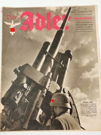 Der Adler "Feuer frei!l", Sonderdruck 1. Dezember-Heft 1941