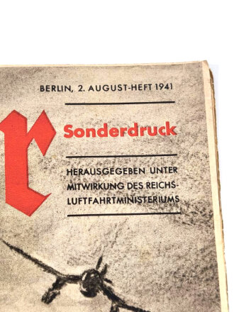 Der Adler "Stukas gegen Sowjet-Panzer", Sonderdruck 2. August-Heft 1941