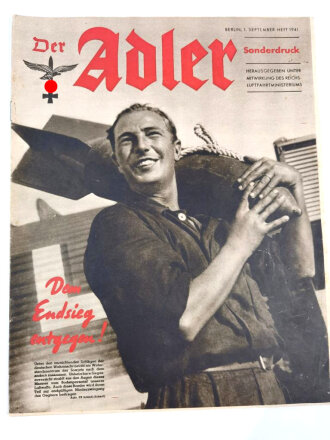 Der Adler "Dem Endsieg entgegen!", Sonderdruck 1. September-Heft 1941