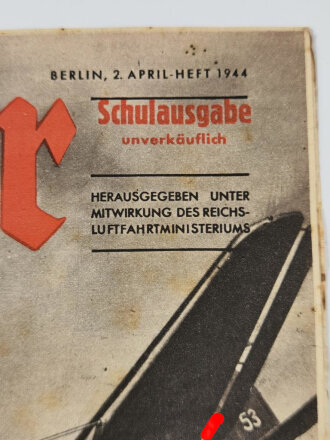 Der Adler "Panzerbrecher Ju 87", Schulausgabe , 2. April-Heft 1944