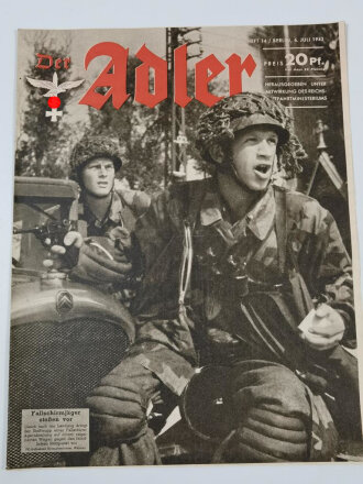 Der Adler "Fallschirmjäger stoßen vor", Heft Nr. 14, 6. Juli 1943