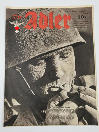 Der Adler "Die wohlverdiente Zigarette", Heft Nr. 16, 1. August 1944