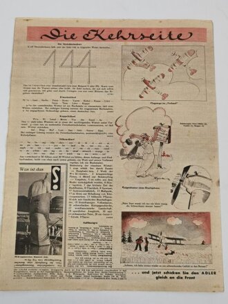 Der Adler "Die wohlverdiente Zigarette", Heft Nr. 16, 1. August 1944