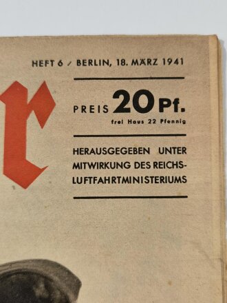 Der Adler "Das hat mal wieder hingehauen!", Heft Nr. 6, 18. März 1941