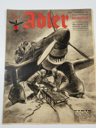 Der Adler "Start bei minus 30 Grad", Sonderdruck 1. Februar-Heft 1942