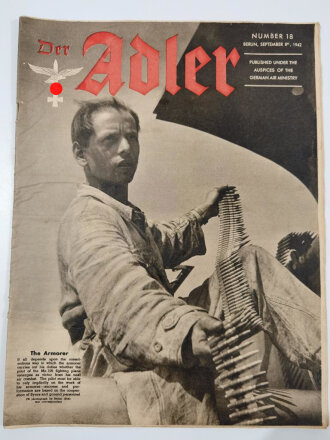 Der Adler "The Armorer", Sonderdruck 8. September 1942, englische Ausgabe