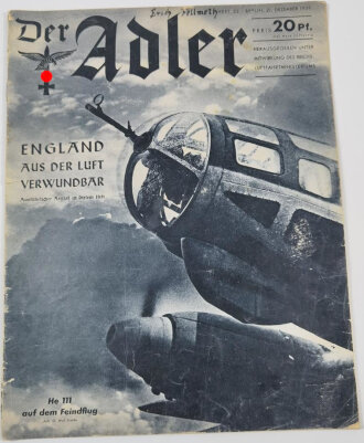 Der Adler "England aus der Luft verwundbar", Heft Nr. 23, 21. Dezember 1939