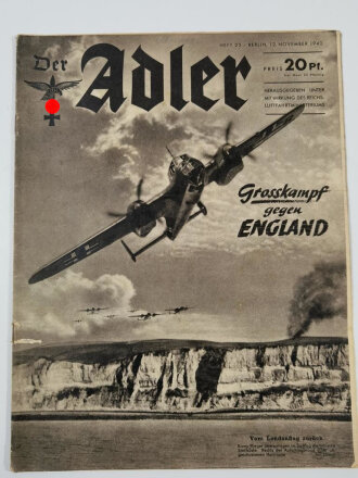 Der Adler "Grosskampf gegen England", Heft Nr. 23, 12. November 1940