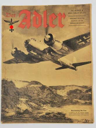 Der Adler "Harrassing the Foe", Number 4, 24. Februar 1942, englische Ausgabe