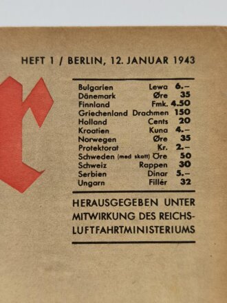 Der Adler "Der Reichsmarschall unter seinen Soldaten", Heft Nr. 1, 12. Januar 1943