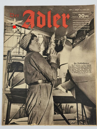 Der Adler "Am Preßluftbohrer", Heft Nr. 6, 16. März 1943