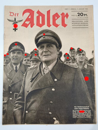 Der Adler "Der Reichsmarschall unter seinen Soldaten", Heft Nr. 1, 5. Januar 1943