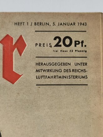 Der Adler "Der Reichsmarschall unter seinen Soldaten", Heft Nr. 1, 5. Januar 1943