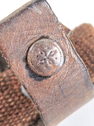 1.Weltkrieg Grabendolch, Koppelschlaufe aus Ersatzmaterial,  Scheide Originallack, ungereinigtes Stück
