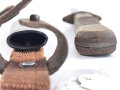 1.Weltkrieg Grabendolch, Koppelschlaufe aus Ersatzmaterial,  Scheide Originallack, ungereinigtes Stück