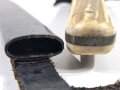 1.Weltkrieg Grabendolch mit Hirschhorngriff, die Scheide Originallack