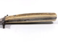 1.Weltkrieg Grabendolch mit Hirschhorngriff, die Scheide Originallack