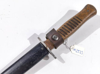 1.Weltkrieg Grabendolch, Kammerstück mit original lackierter Scheide