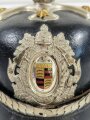 Württemberg, Pickelhaube für Offiziere der Feuerwehr. Guter Gesamtzustand