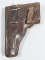 Pistolentasche Wehrmacht für Radom P35 ( p ) getragenes Stück, ungereinigt, eine Koppelschlaufe wohl zeitgenössisch ergänzt