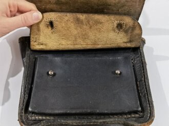 Pionier Werkzeugtasche Wehrmacht aus Ersatzmaterial. Getragenes Stück, datiert 1941