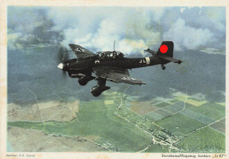 Ansichtskarte "Sturzkampfflugzeug Junkers - Ju 87"