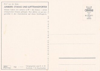 Ansichtskarte "Junkers Stukas und Lufttransporter"