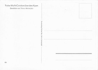 Ansichtskarte Theo Matejko "Focke-Wulf Condor< über den Alpen"