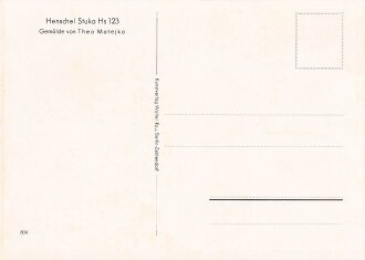 Ansichtskarte Theo Matejko "Henschel Stuka Hs 123"
