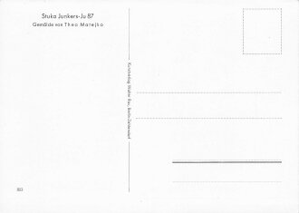Ansichtskarte Theo Matejko "Stuka Junkers- Ju 87"