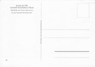 Ansichtskarte Theo Matejko "Arado Ar 196 versenkt...