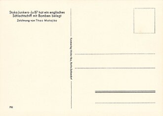 Ansichtskarte Theo Matejko "Stuka Junkers- Ju 87 hat...