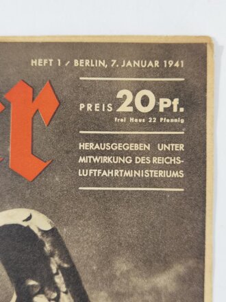 Der Adler "Einem siegreichen neuen Jahr entgegen!", Heft Nr. 1, 7. Januar 1941