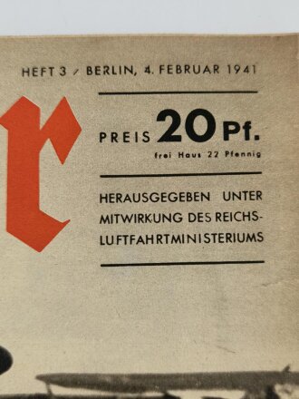 Der Adler "Lehrtruppen der deutschen Luftwaffe in Rumänien", Heft Nr. 3, 4 Februar 1941