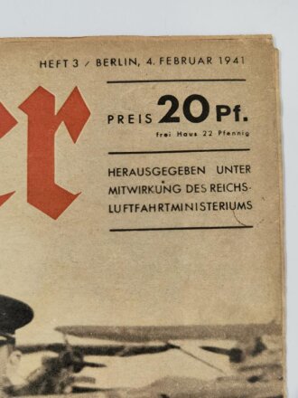 Der Adler "Lehrtruppen der deutschen Luftwaffe in Rumänien", Heft Nr. 3, 4 Februar 1941