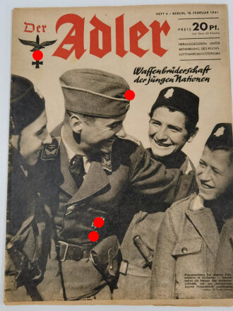 Der Adler "Waffenbrüderschaft der jungen Nationen", Heft Nr. 4, 18 Februar 1941