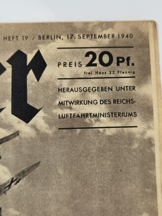 Der Adler "Schlag auf Schlag", Heft Nr. 19, 17. September 1940