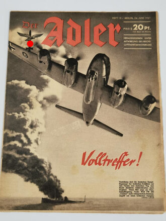 Der Adler "Volltreffer!", Heft Nr. 13, 24. Juni 1941