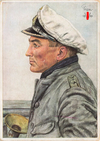 Ansichtskarte W. Willrich "Kapitänleutnant...