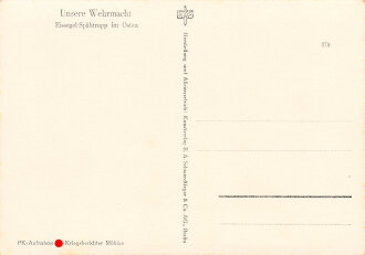 Ansichtskarte "Eissegel- Spähtrupp im Osten"