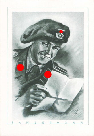 Ansichtskarte "Der Deutsche Soldat" Panzermann