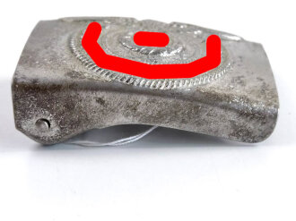 Koppelschloss für Angehörige der Waffen SS. Eisen, getragenes Stück