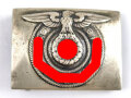 Koppelschloss für Angehörige der Waffen SS. Hersteller Overhoff & Cie Lüdenscheid , gereinigtes Stück