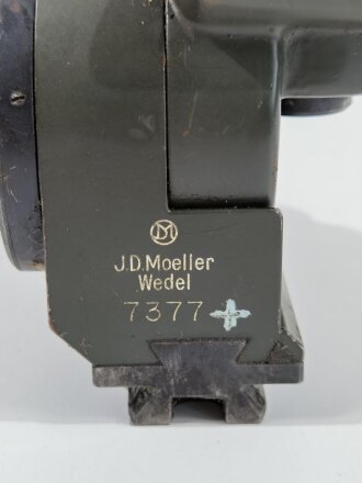 MG Zieleinrichtung ( MGZ36 ) Originallack, Hersteller JK.D. Moeller Wedel. Voll beweglich, klare Durchsicht aber durchgängig leicht neblig