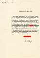 Hans Friedrich, Oberbürgermeister von Breslau , eigenhändige Unterschrift auf Schriftstück anlässlich des Anschluss Österreich im März 1938