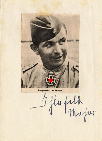 Ritterkreuzträger Major Ihlefeld, Zeitungsausschnitt...