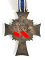 Ehrenkreuz der Deutschen Mutter ( Mutterkreuz ) in Silber,  mit langem Band