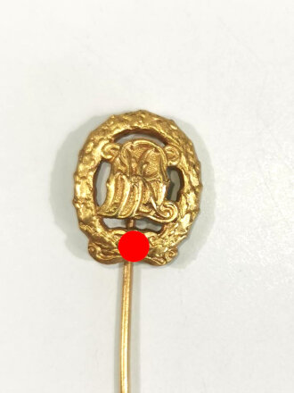 Miniatur, Deutsches Reichssportabzeichen DRL in Gold 17 mm