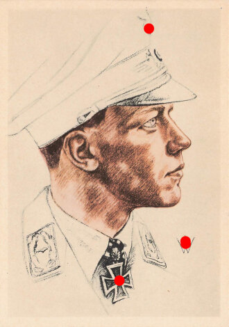 Ansichtskarte Ritterkreuzträger Major Wick