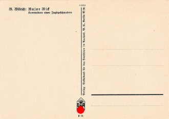 Ansichtskarte Ritterkreuzträger Major Wick